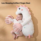 Baby Animal Shaped Soothing Pillow With Finger Flapping
