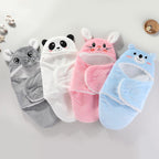 Newborn Baby Swaddle Blanket with Cartoon Design