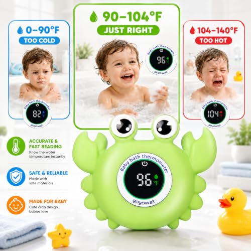 CrabbySafe™ Baby Bath & Room Thermometer