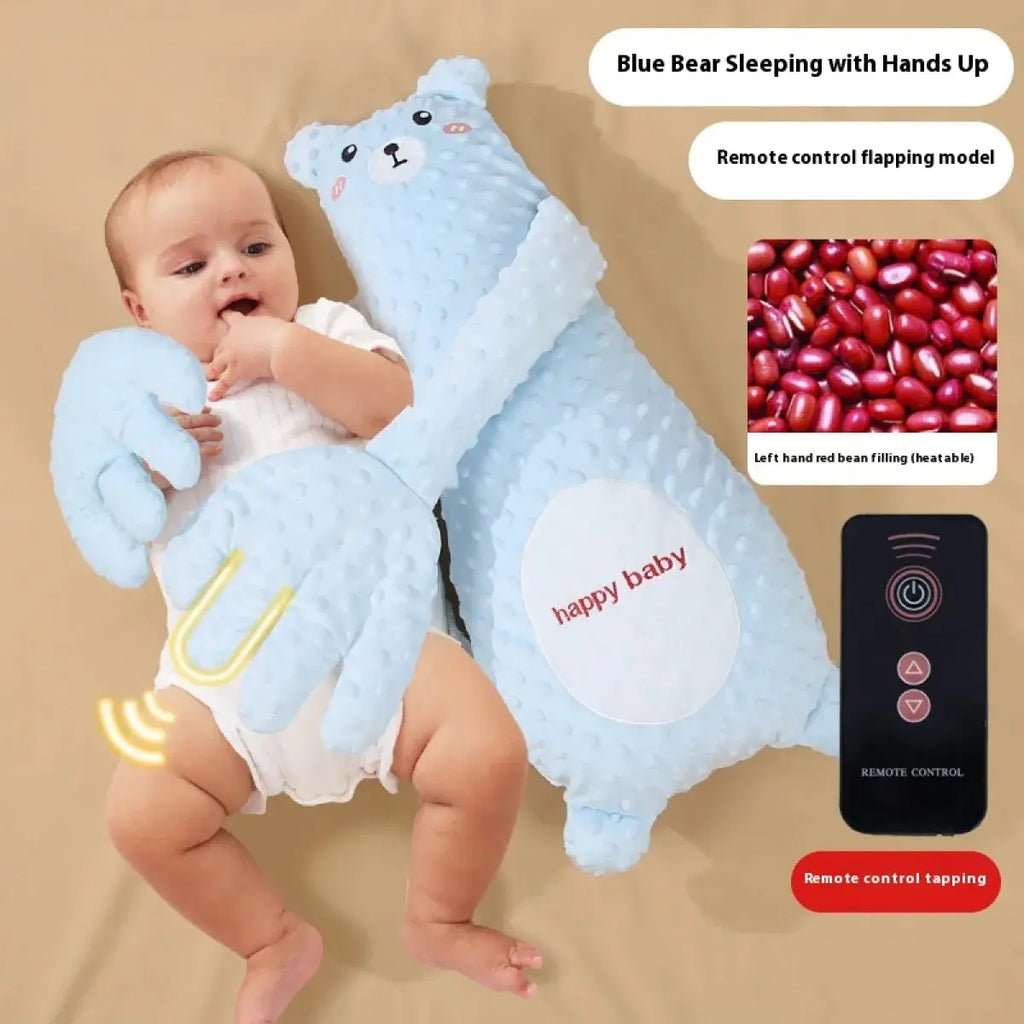 Baby Animal Shaped Soothing Pillow With Finger Flapping