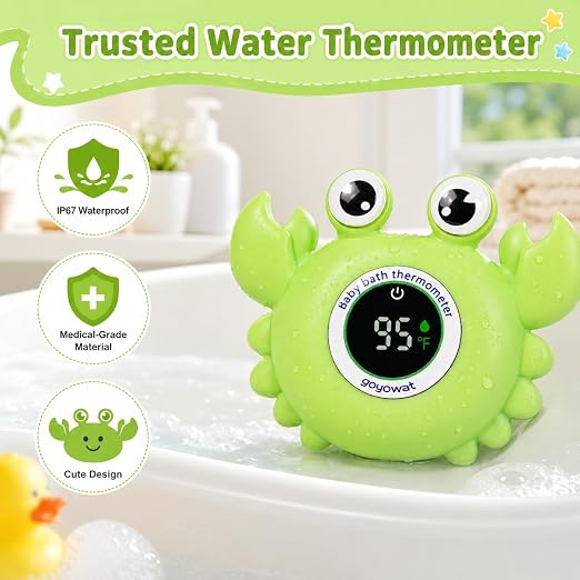 CrabbySafe™ Baby Bath & Room Thermometer