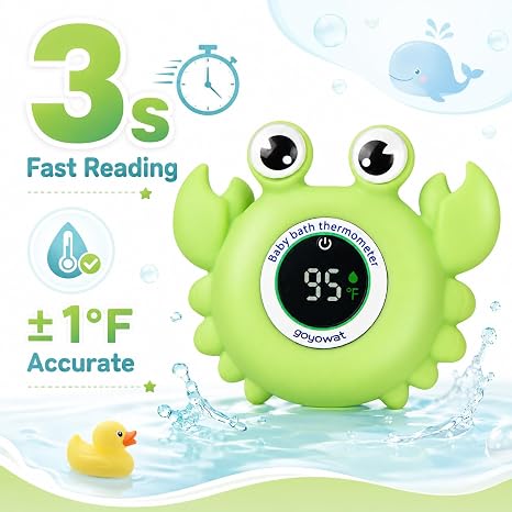CrabbySafe™ Baby Bath & Room Thermometer