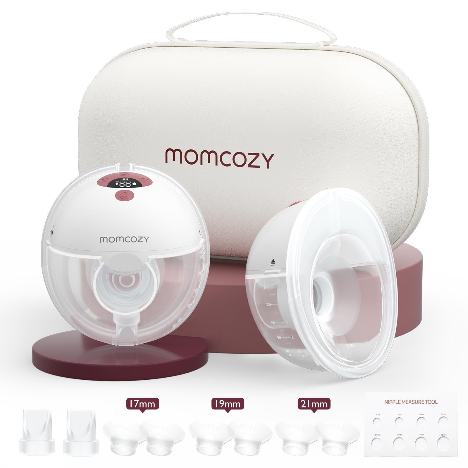 Momcozy M5 Hands-Free App Controlled Wearable Breast Pump (2-Pack)