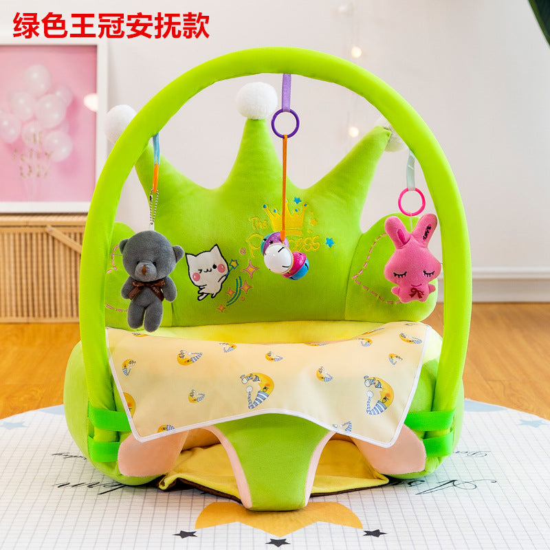 Crown Baby Learning Chair Plush Sofa for Infants