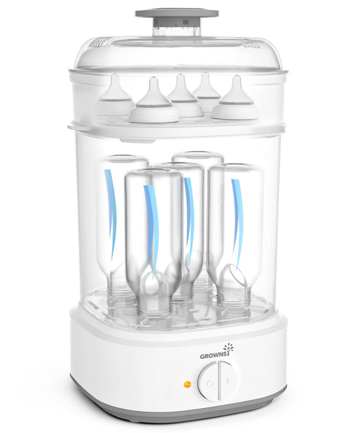 Bottle Sterilizer Baby Bottle Steam Sterilizer Electric Baby Bottle Sanitizer with Timer for Baby Bottles Pacifiers Pump Parts