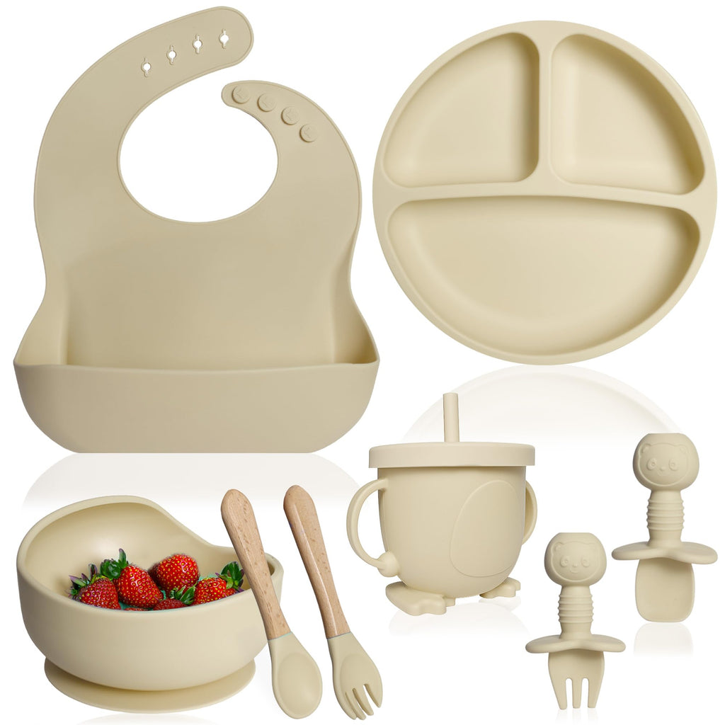 Silicone Baby Feeding Set (8-Piece)