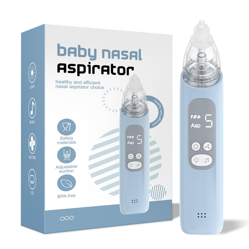 BabyNasal™ Baby Nasal Aspirator Electric Nose Sucker with 5 Levels Suction, Soothing Light & Nursery Rhymes