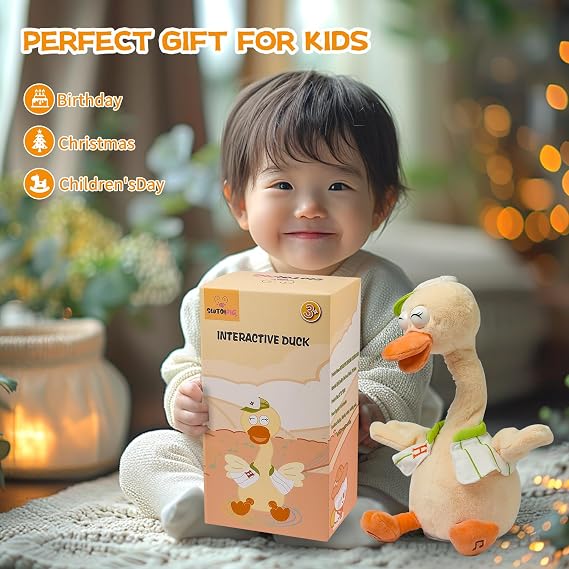 QuackyTunes™ Talking & Dancing Duck Plush Toy