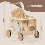 TinySteps™ Wooden Baby Walker & Activity Center