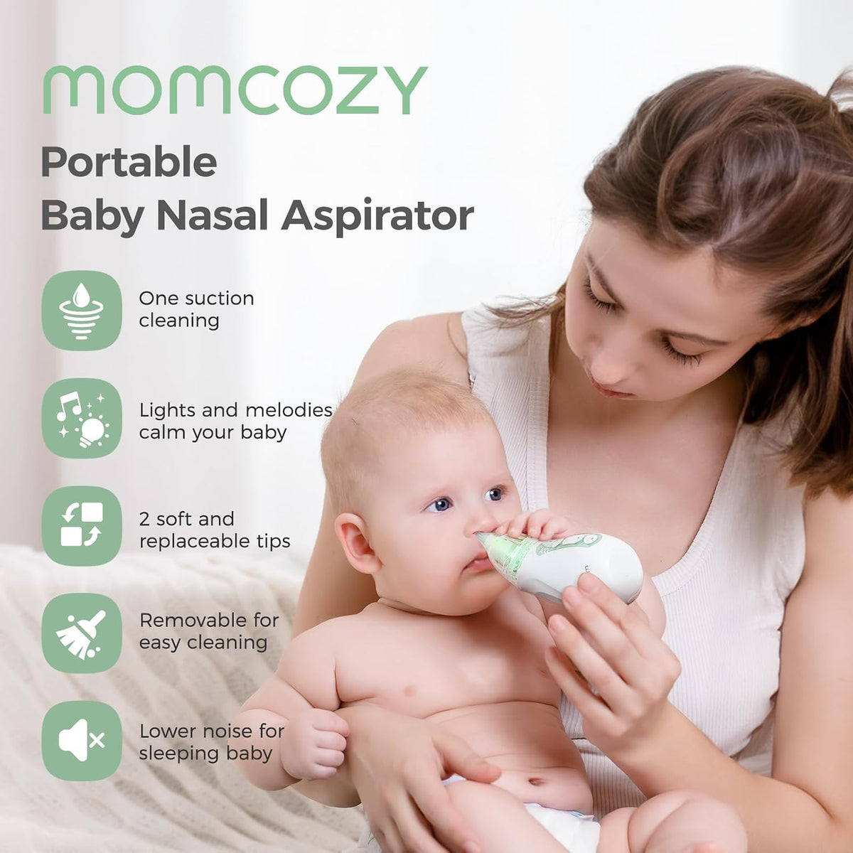 Momcozy™ Electric Nasal Aspirator with Soothing Lights & Music