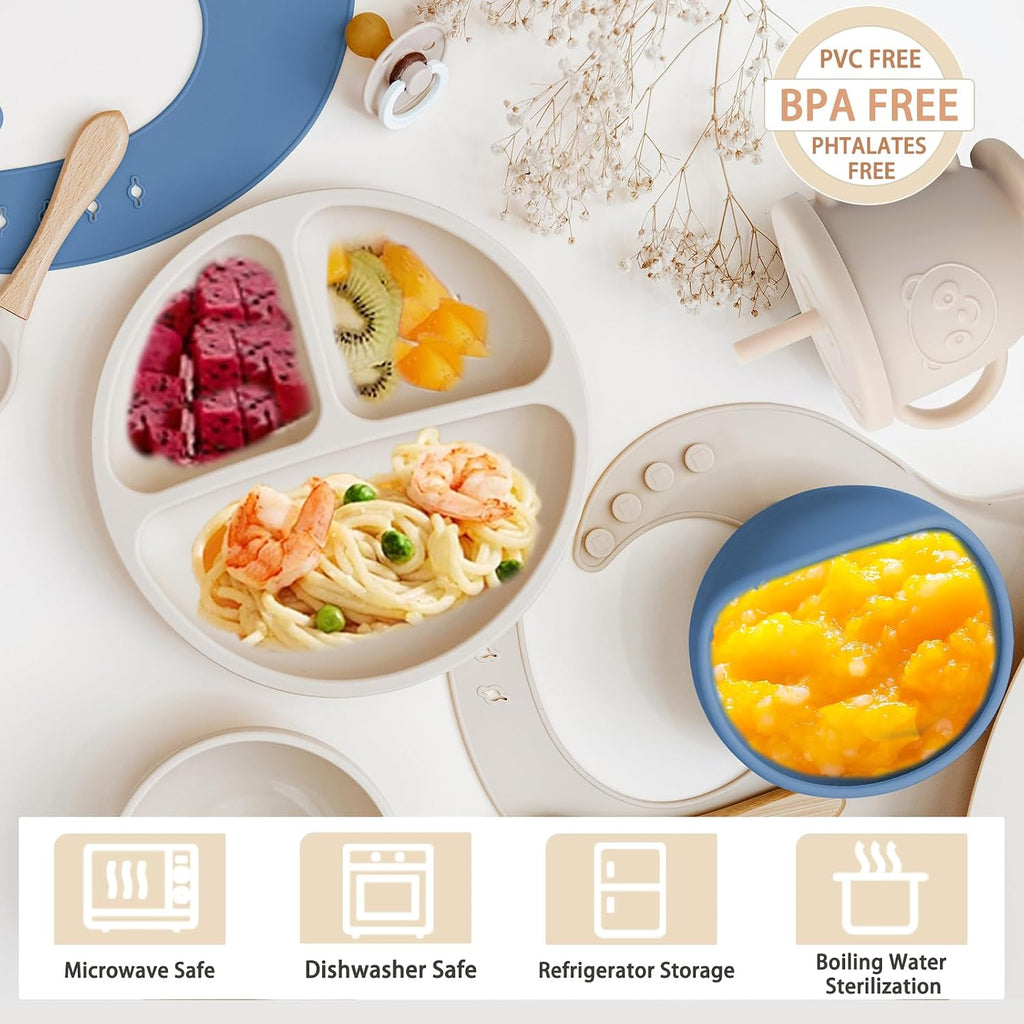 TinyFeast™ Silicone Baby Feeding Set (8-Piece)