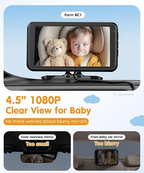Babyvue™ HD Baby Car Camera Monitor