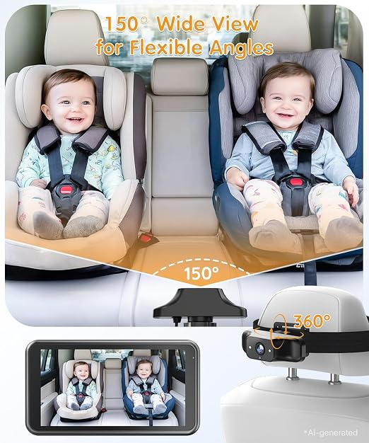 Babyvue™ HD Baby Car Camera Monitor