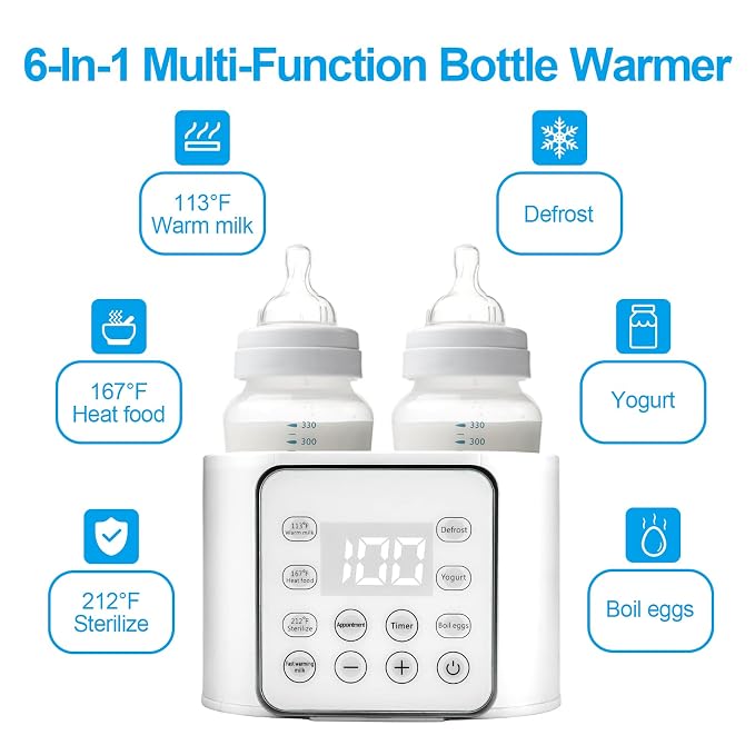 WarmNest™ 13-in-1 Smart Baby Bottle Warmer
