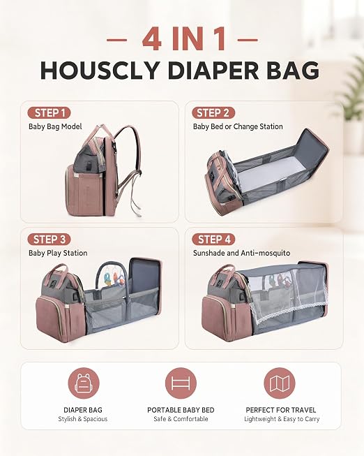 MamaGo™ Large Capacity Mommy Diaper Bag