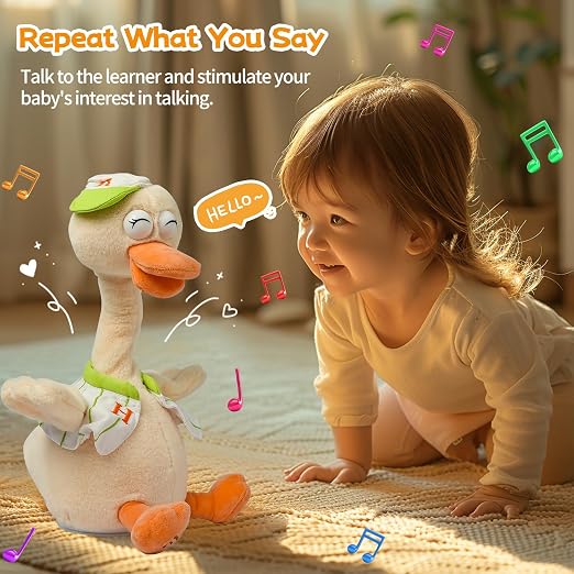 QuackyTunes™ Talking & Dancing Duck Plush Toy