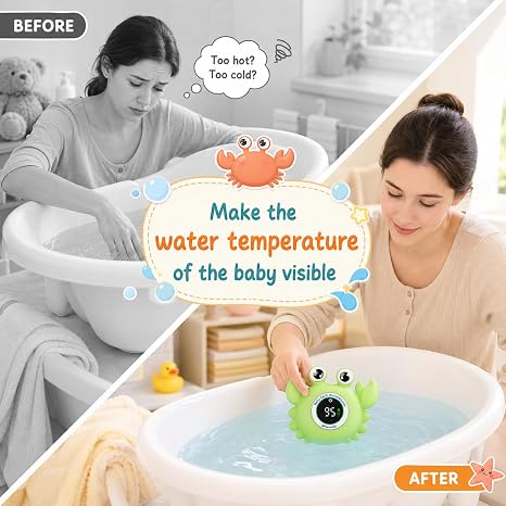 CrabbySafe™ Baby Bath & Room Thermometer