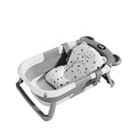 MoreFeel™ Foldable Baby Bathtub with Temperature Monitor, Floating Cushion & Hooded Towel Set