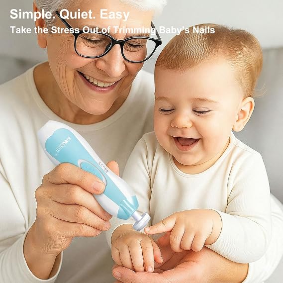 GentleTrim™ Electric Baby Nail Trimmer & Grooming Kit