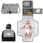 Accmor Portable Diaper Changing Pad Changing Pad for Baby Girl & Boy Waterproof Travel Baby Changing Mat Newborn Essentials Baby Shower Gifts Grey