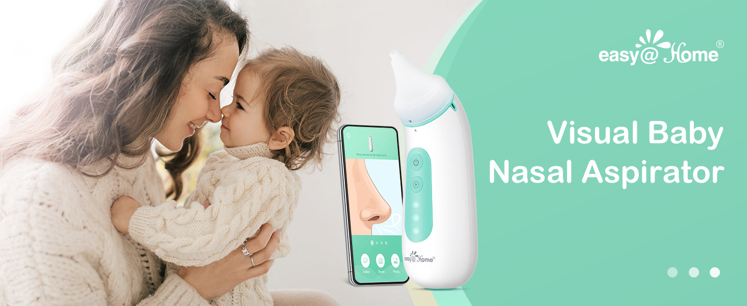 Electric Baby Nasal Aspirator with iOS & Android App-Controlled Camera
