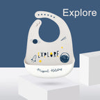 Cute Waterproof Silicone Baby Bib