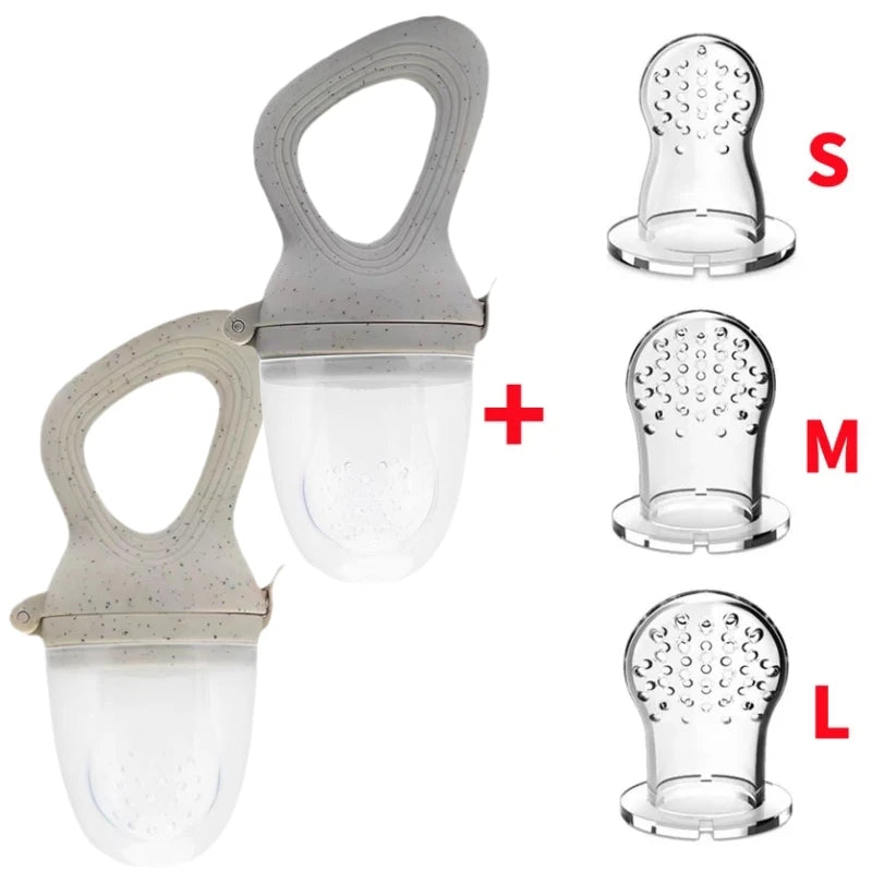 Silicone Fruit Feeder & Mini Freezer Tray Set