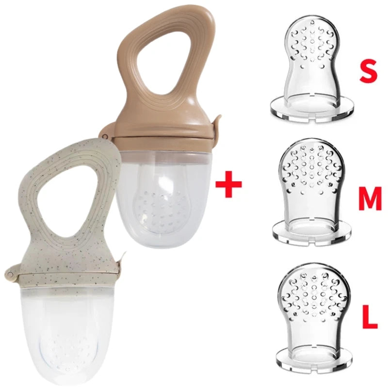 Silicone Fruit Feeder & Mini Freezer Tray Set