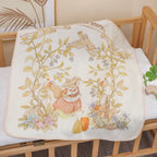 Cartoon Hooded Baby Bath Towel & Swaddle Blanket