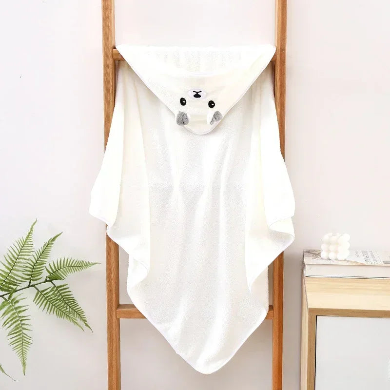 Hooded Baby Bath Towel & Swaddle Blanket