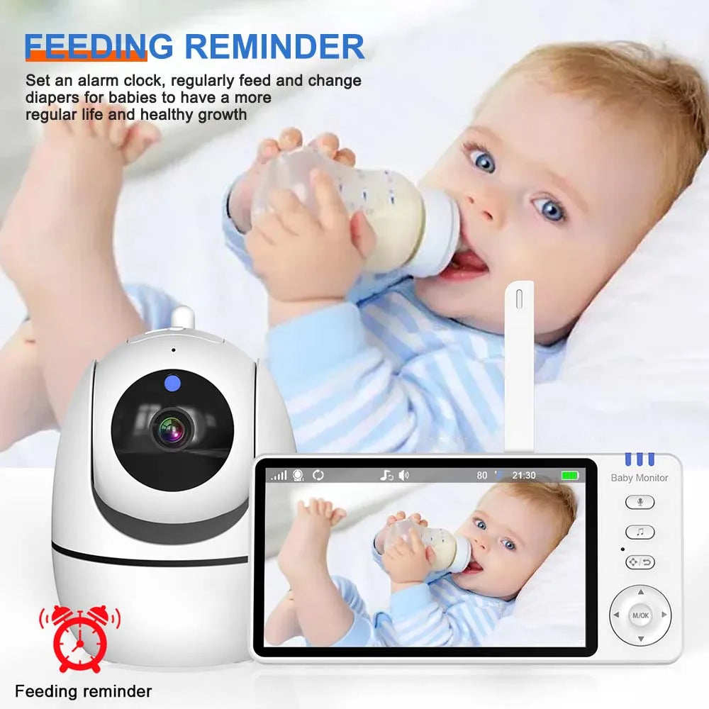 5-Inch Video Baby Monitor with PTZ Camera