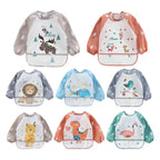 Baby Long Sleeve Waterproof Feeding Bib Apron
