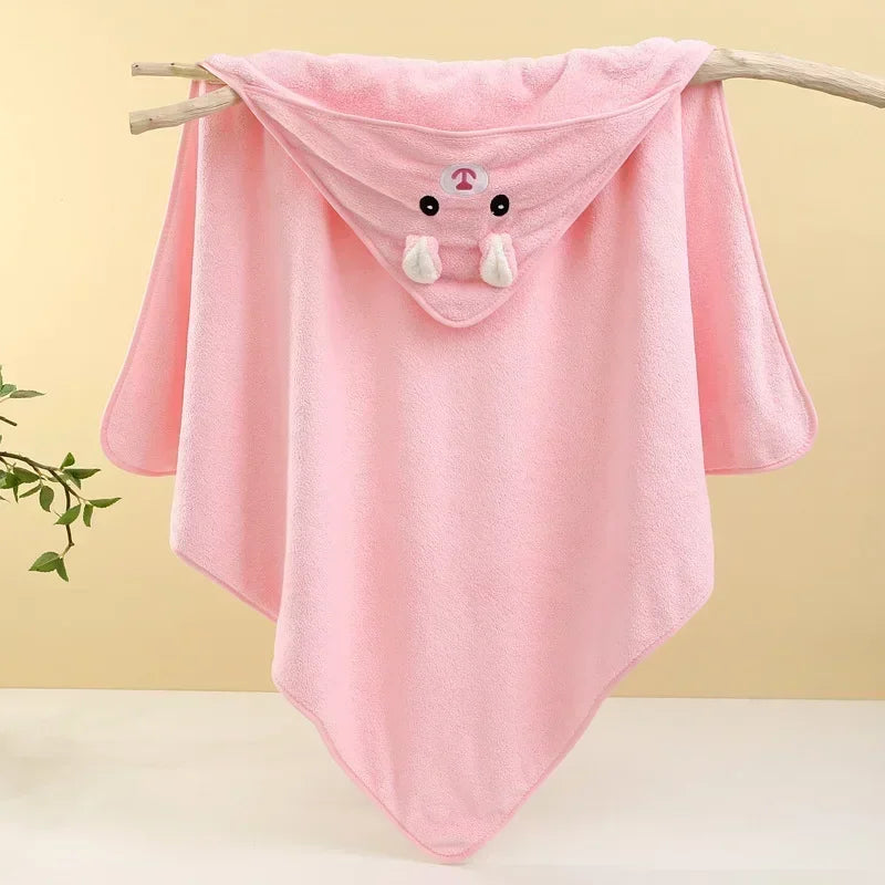 Hooded Baby Bath Towel & Swaddle Blanket