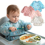 Waterproof Long Sleeve Baby Feeding Bib