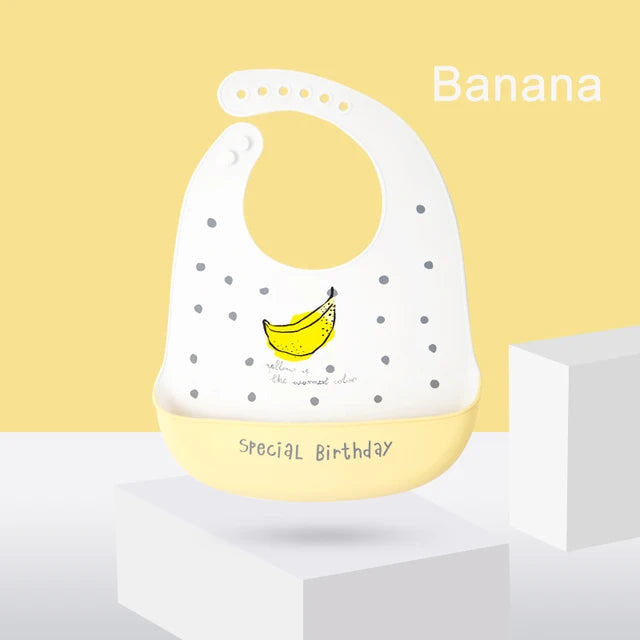 Cute Waterproof Silicone Baby Bib