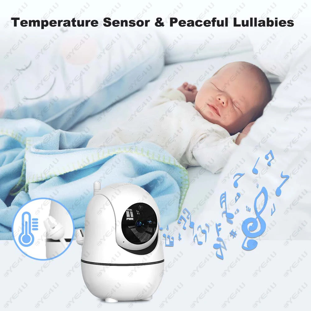 5-Inch Video Baby Monitor with PTZ Camera