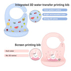 Cute Waterproof Silicone Baby Bib