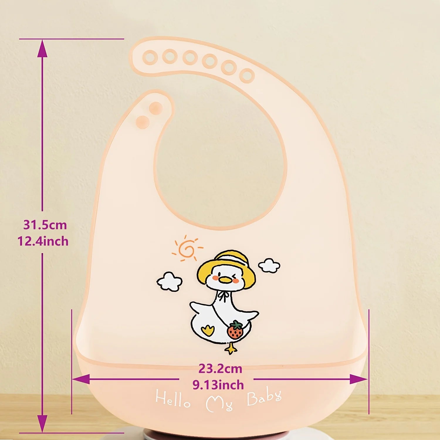 Cute Cartoon Animal Silicone Baby Bib