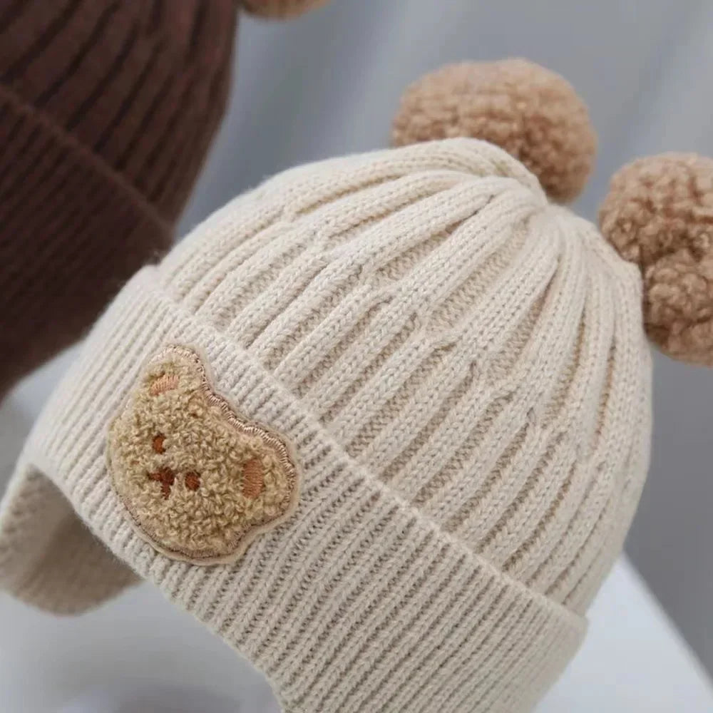 Bear Ear Knit Baby Winter Hat