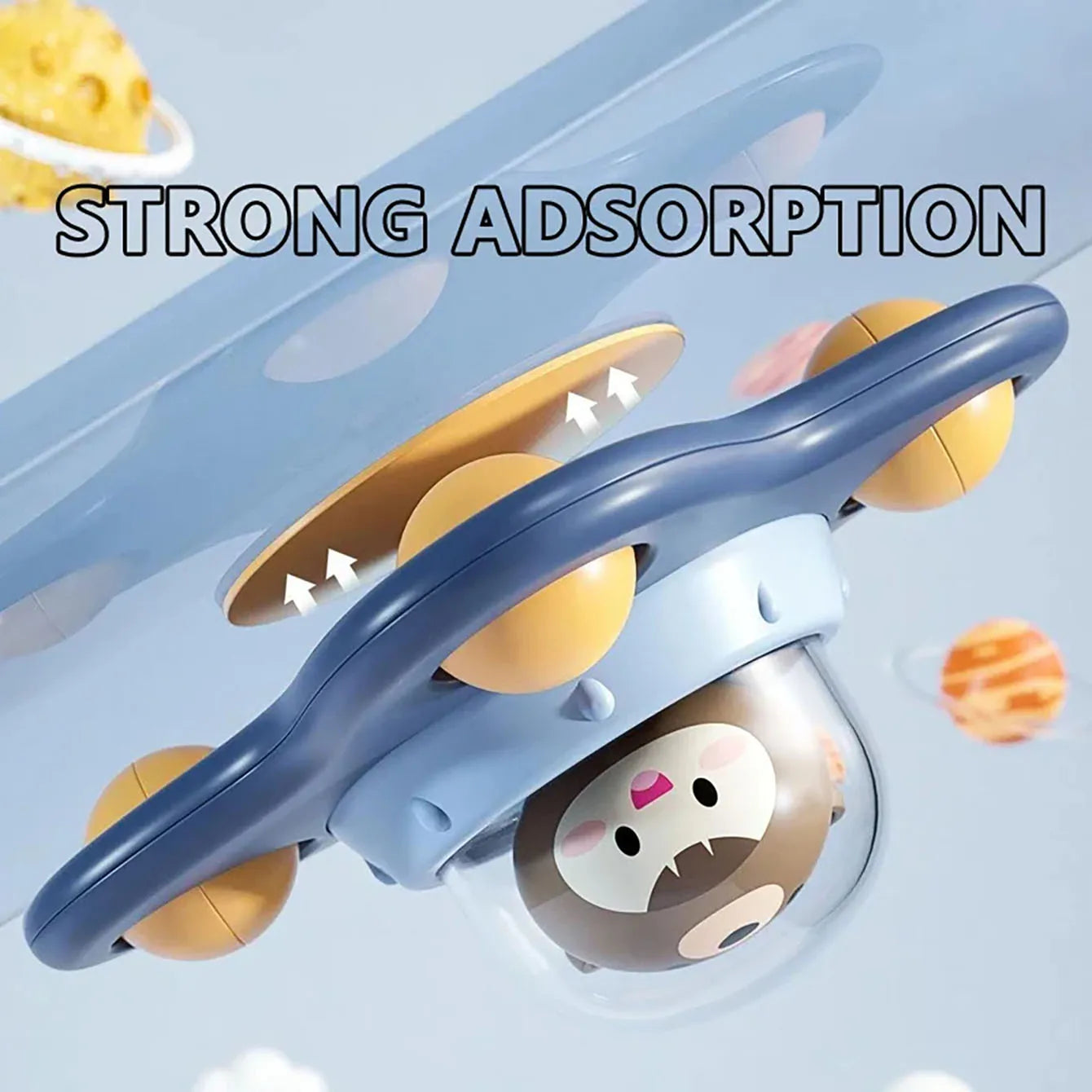 Cartoon Airplane Spinner Bath Toy - Table Stick