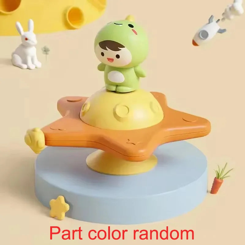 Cartoon Airplane Spinner Bath Toy - Table Stick