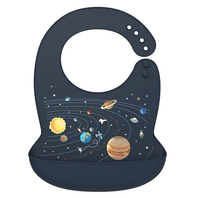 Cute Waterproof Silicone Baby Bib