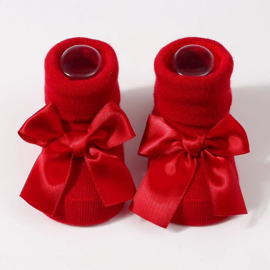 Bow Accent Baby Ankle Socks