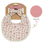 3-Piece Floral Baby Bib & Headband Set
