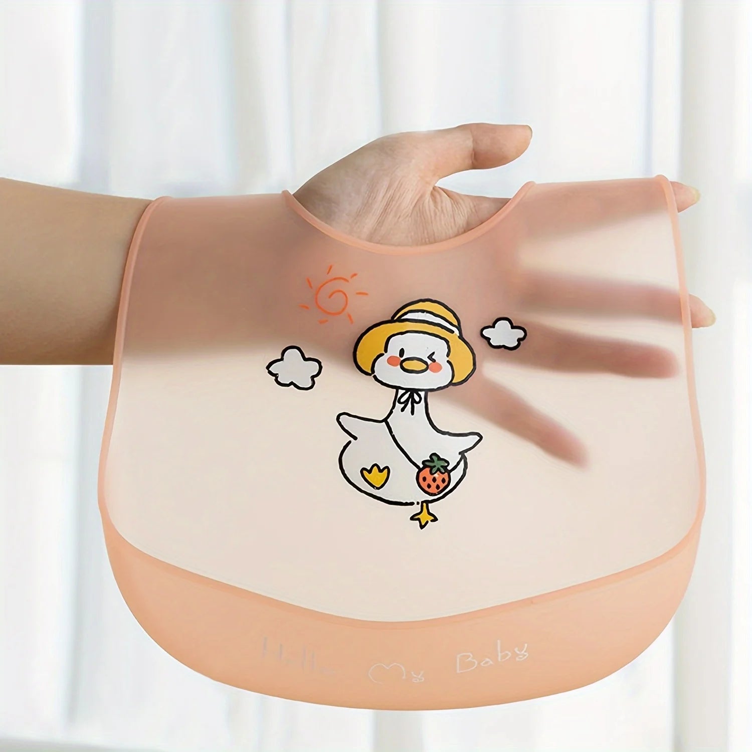 Cute Cartoon Animal Silicone Baby Bib