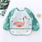 Baby Long Sleeve Waterproof Feeding Bib Apron