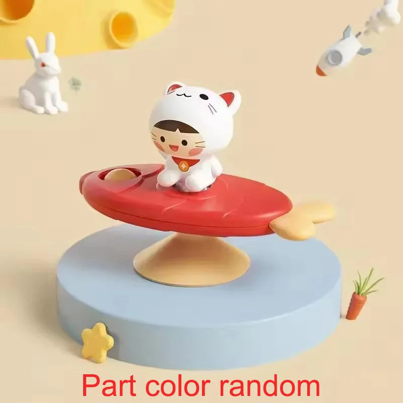 Cartoon Airplane Spinner Bath Toy - Table Stick