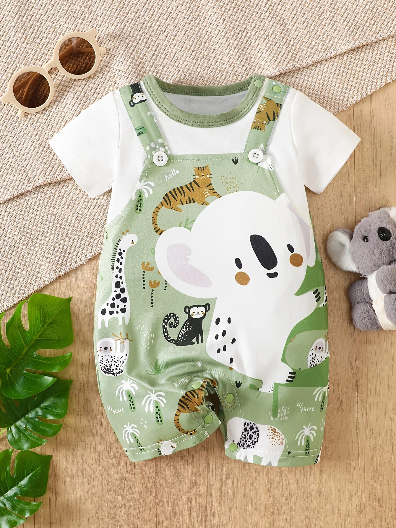 Koala Print Baby Romper