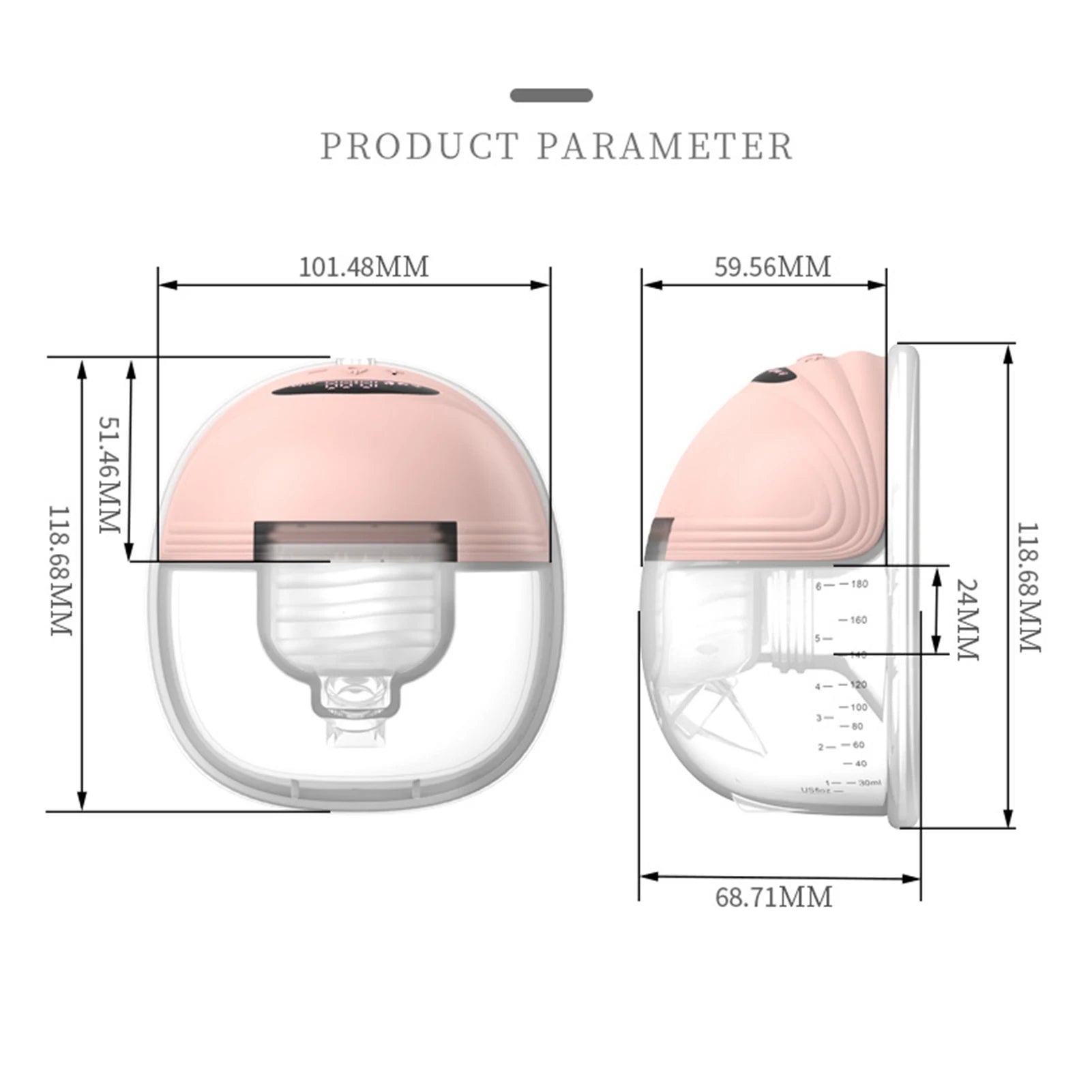 Hands-Free Wearable Electric Breast Pump