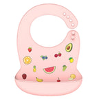Cute Waterproof Silicone Baby Bib